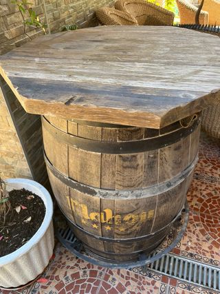 Mesa alta de barril 80cm
