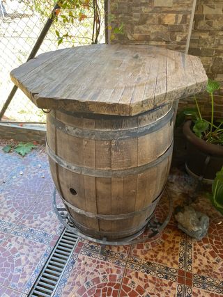 Mesa alta de barril 80cm
