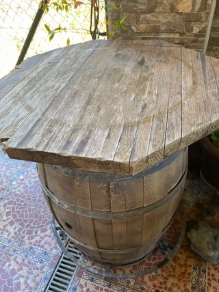 Mesa alta de barril 80cm