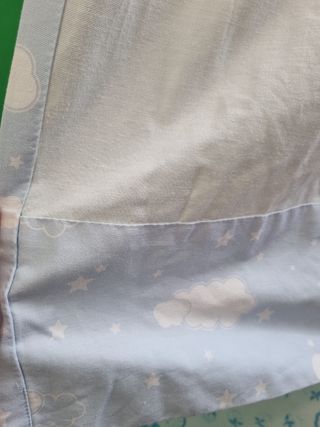 2 Cortinas Infantiles Estrellas , Nubes y Lunas