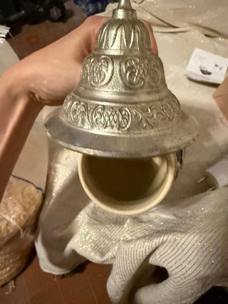 Boccale in ceramica e metallo