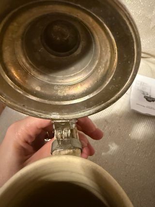 Boccale in ceramica e metallo