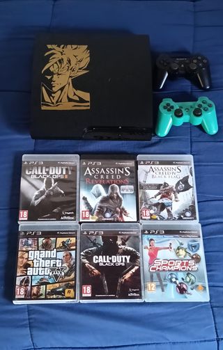 Consola PS3 Negra + 2 Mandos