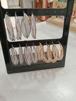 Pendientes Aro Oro Zirconia