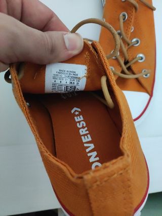 Converse Naranja Talla 38