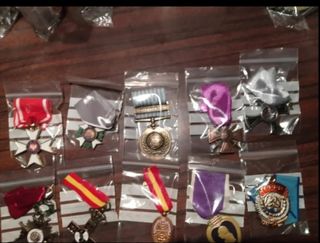 Lote Medallas Militares Coleccionables