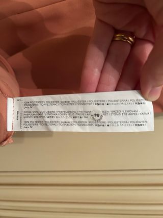 Abito elegante rosa salmone mango S