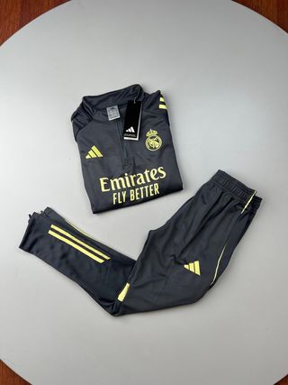 Conjunto Adidas Real Madrid Blanco y Negro