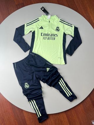 Conjunto Adidas Real Madrid Blanco y Negro