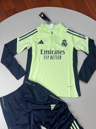 Conjunto Adidas Real Madrid Blanco y Negro
