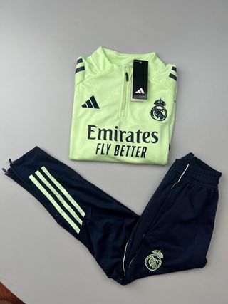 Conjunto Adidas Real Madrid Blanco y Negro