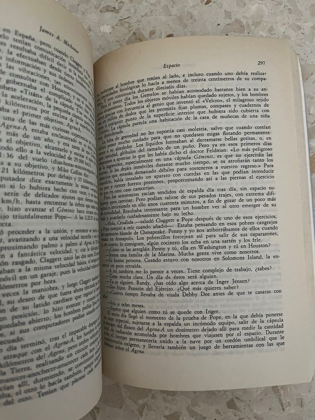 Libro Espacio James A. Michener