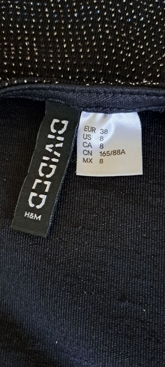 Vestito nero con glitter