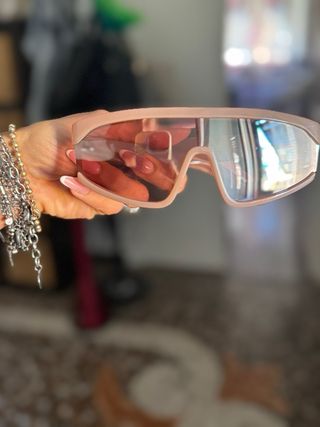 Occhiali da sole Bershka rosa specchiati