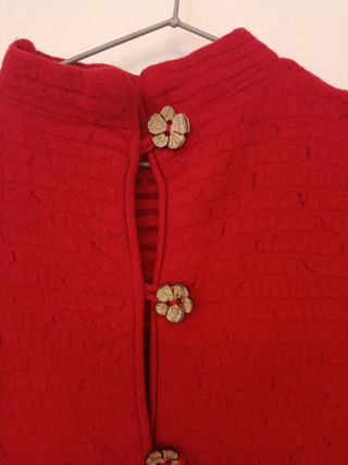 Abrigo de Lana Rojo