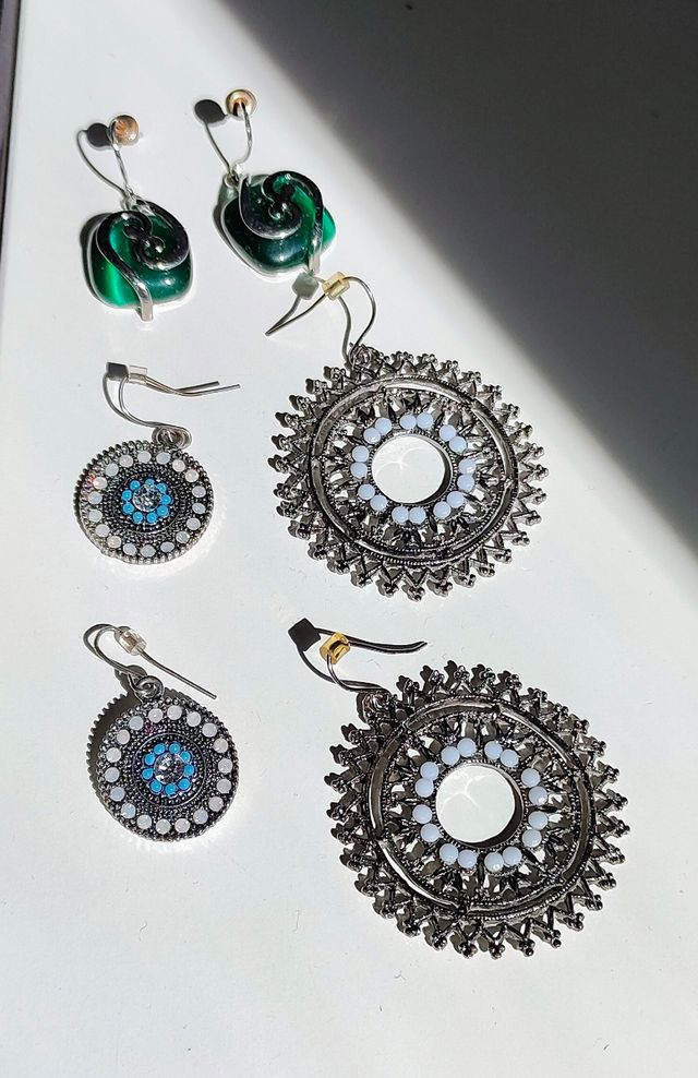 Lote de 3 pares de pendientes Bijou Brigitte