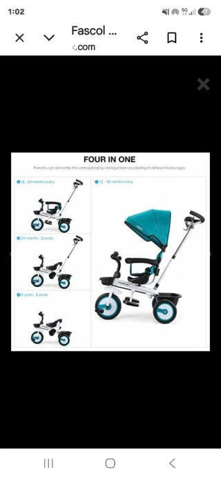 Triciclo 4 en 1 Fascol