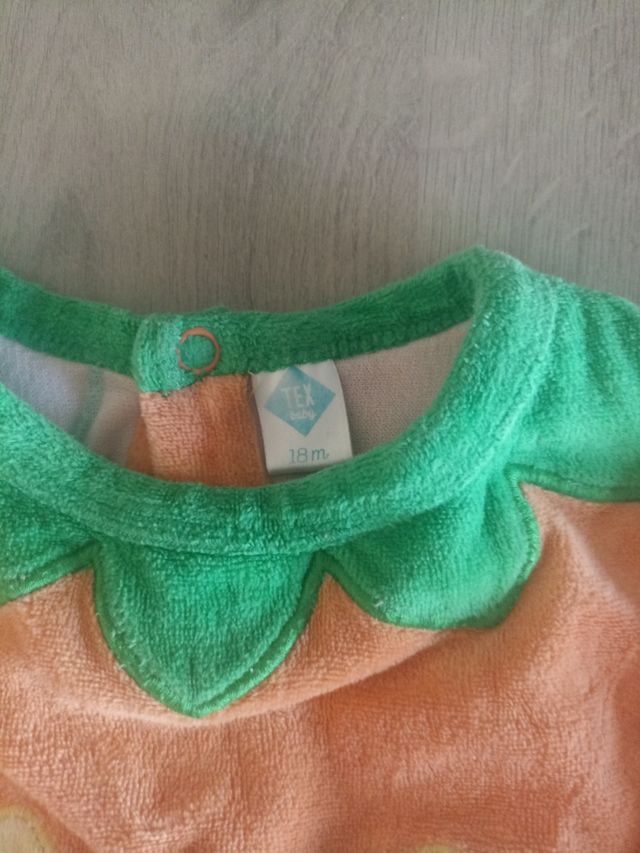 Pijama bebé disfraz calabaza Halloween 18M