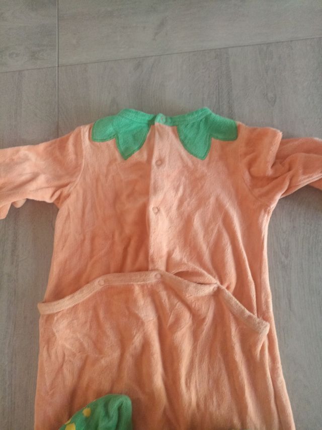 Pijama bebé disfraz calabaza Halloween 18M