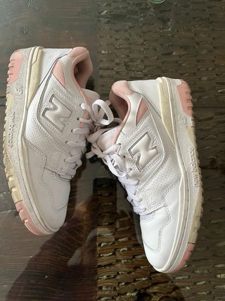 Zapatillas New Balance Blancas y Rosas