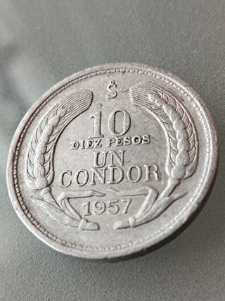 Moneda 10 Céntimos Chile Águila