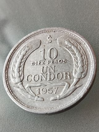 Moneda 10 Céntimos Chile Águila