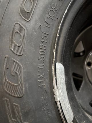 Llantas y Ruedas 4x4 31x10.50R15LT 109