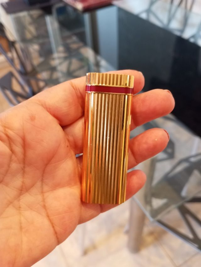 Mechero Cartier Dorado