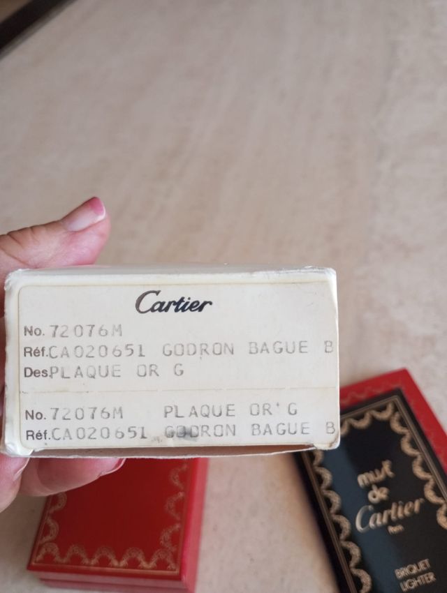 Mechero Cartier Dorado