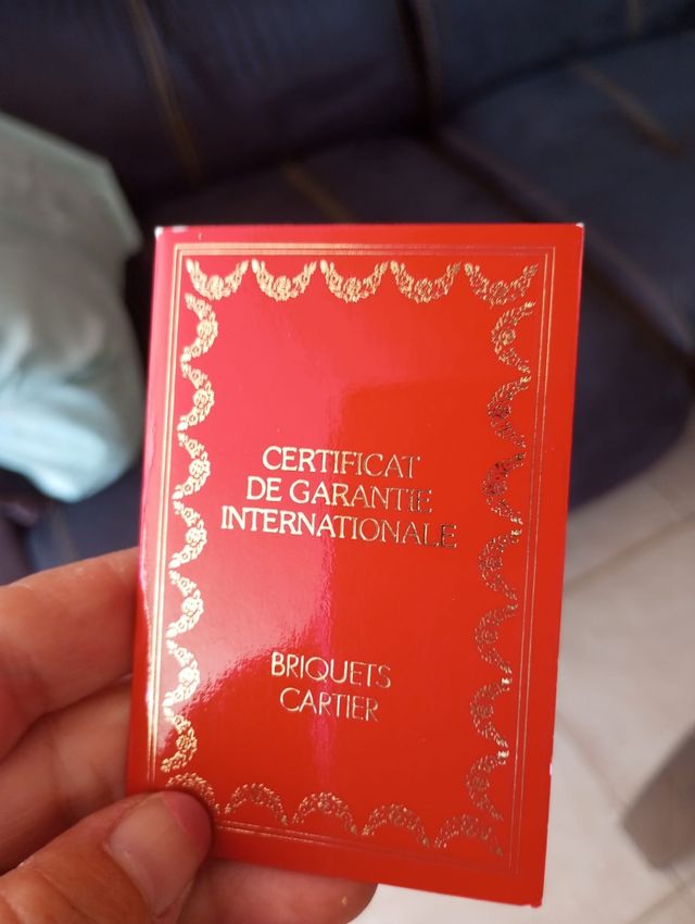 Mechero Cartier Dorado