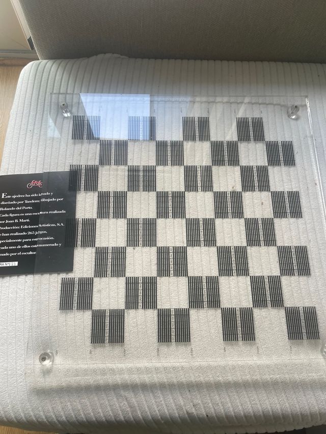 Ajedrez Tándem Original Tablero Metacrilato