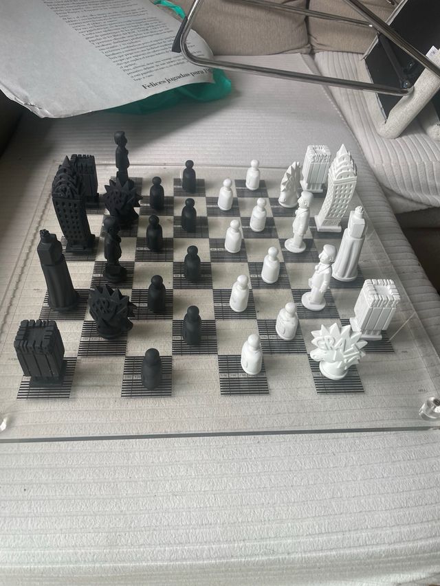 Ajedrez Tándem Original Tablero Metacrilato