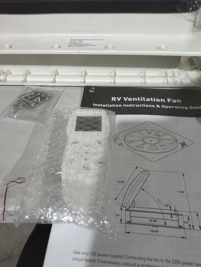 Ventilador o extractor  Techo Autocaravana
