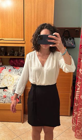 Mango Abito Bicolore