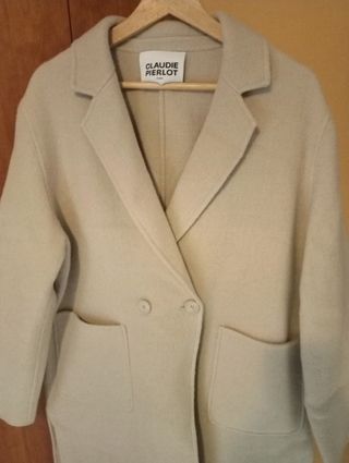 Gabardina Claudie Pierlot Beige Talla 40