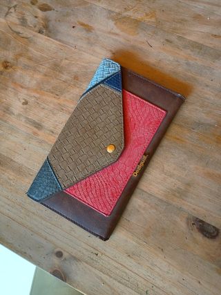 Cartera Desigual Marrón, Azul y rosa