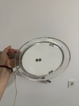 Lámpara flexo de escritorio plateada