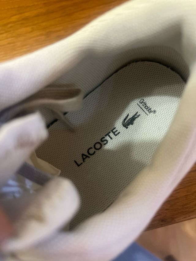 Zapatillas Lacoste Blancas y Marrones