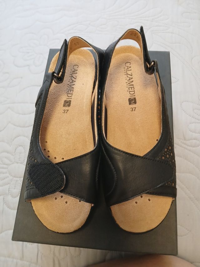 Sandalias Calzamedi Negras Talla 37
