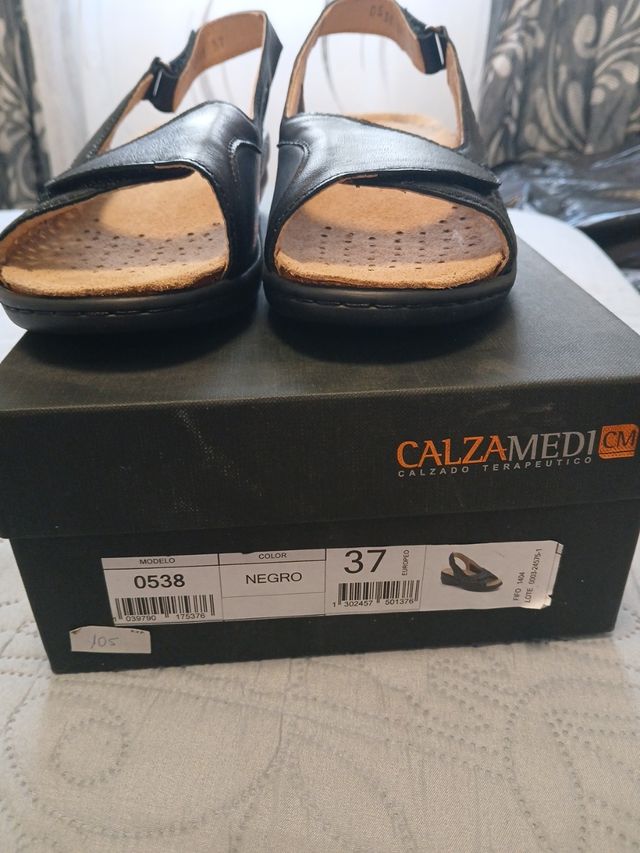 Sandalias Calzamedi Negras Talla 37