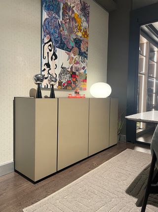 Aparador Pianca Cornice Beige/Negro