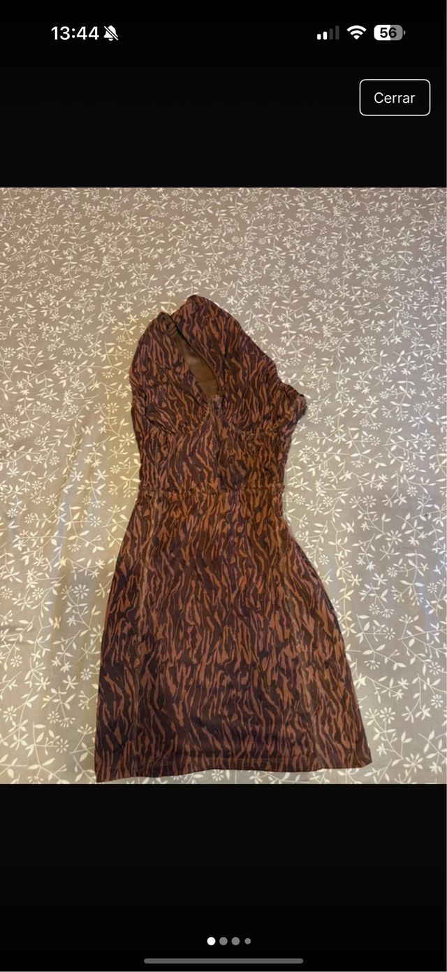 Vestido corto estampado