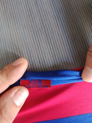 Camiseta FC Barcelona Vintage Rayas Azul/Roja