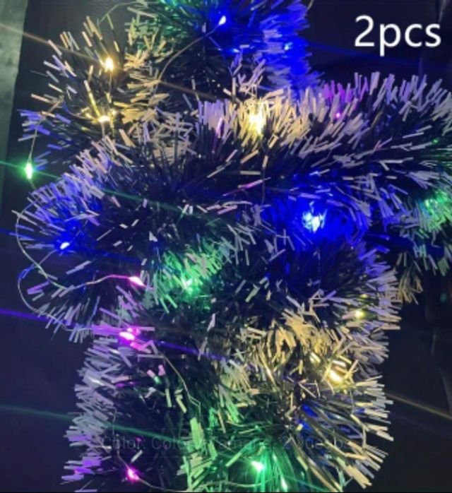 2 Guirnaldas Navideñas con Luces.