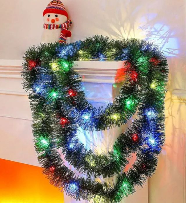 2 Guirnaldas Navideñas con Luces.