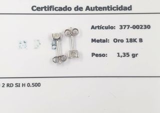 Pendientes Brillantes Garras 0.50 CT