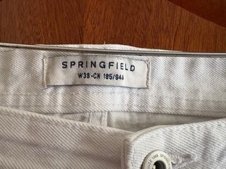 Pantalón vaquero blanco Springfield