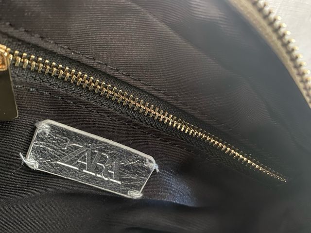 Bolso plateado de Zara - nuevo