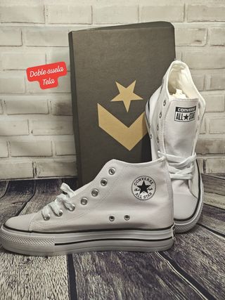 Botas Lona Blancas