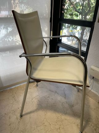 Sillas Vintage Piel y Madera